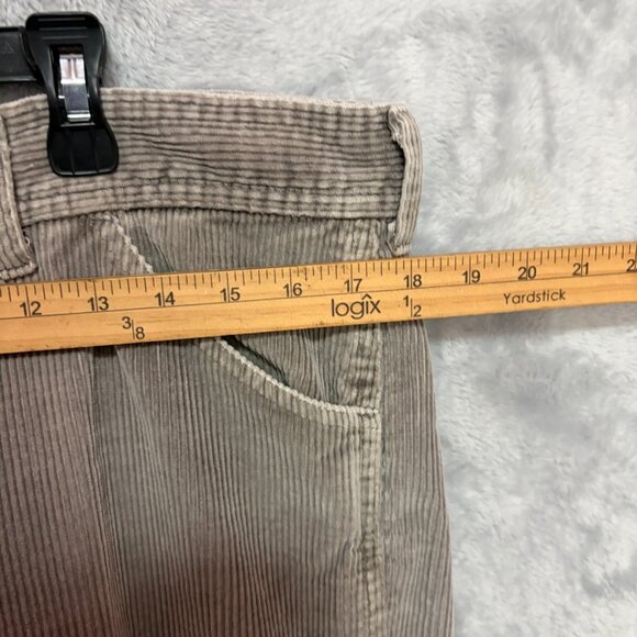 Vintage McGregor Pants Mens 36X28 Light Gray Corduroy Straight Leg 80's 90's - Picture 6 of 10